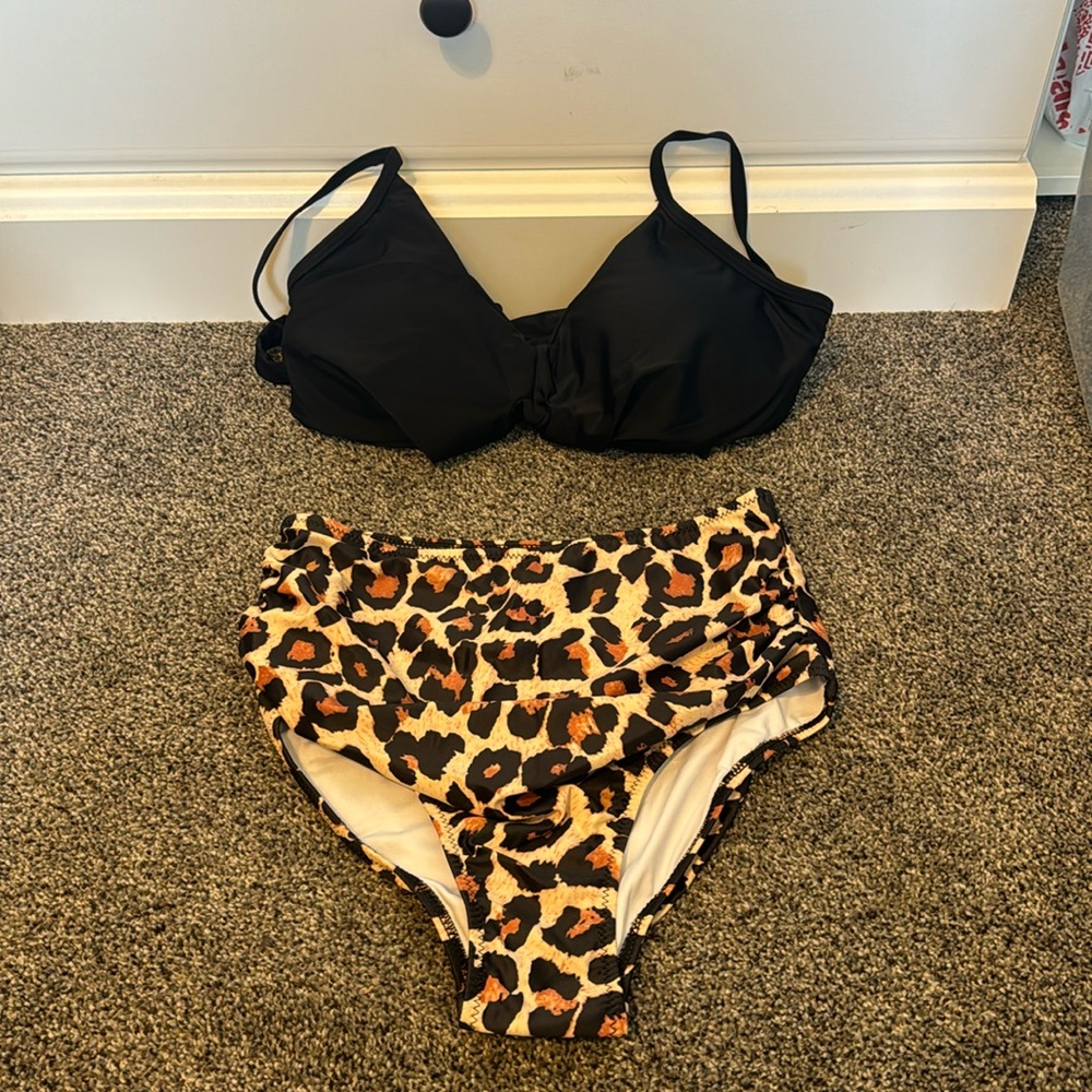 Brand new high waisted swim suit